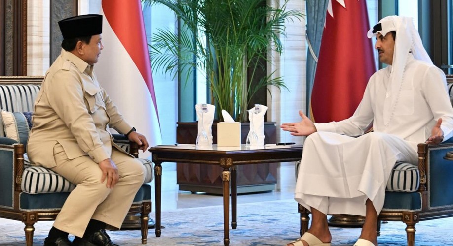 Prabowo bertemu Emir Qatar